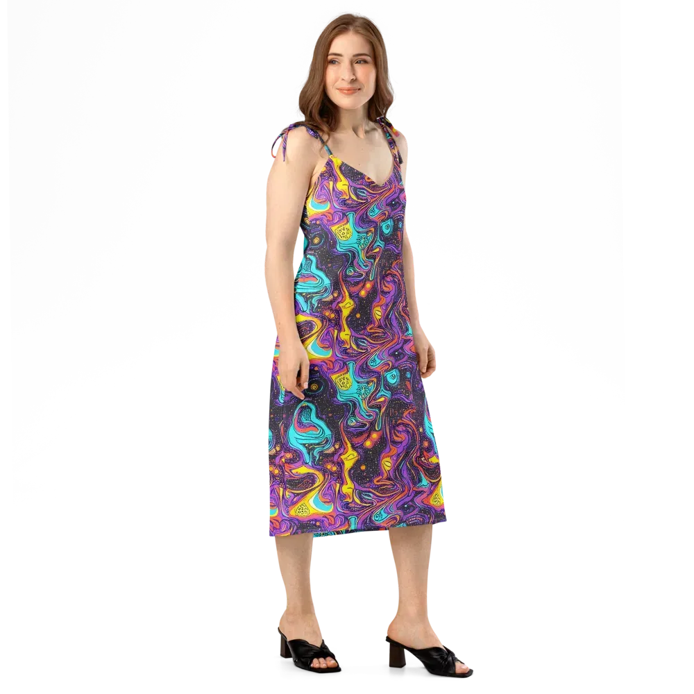 Hutty Nebula on Slip Dress — Right Front