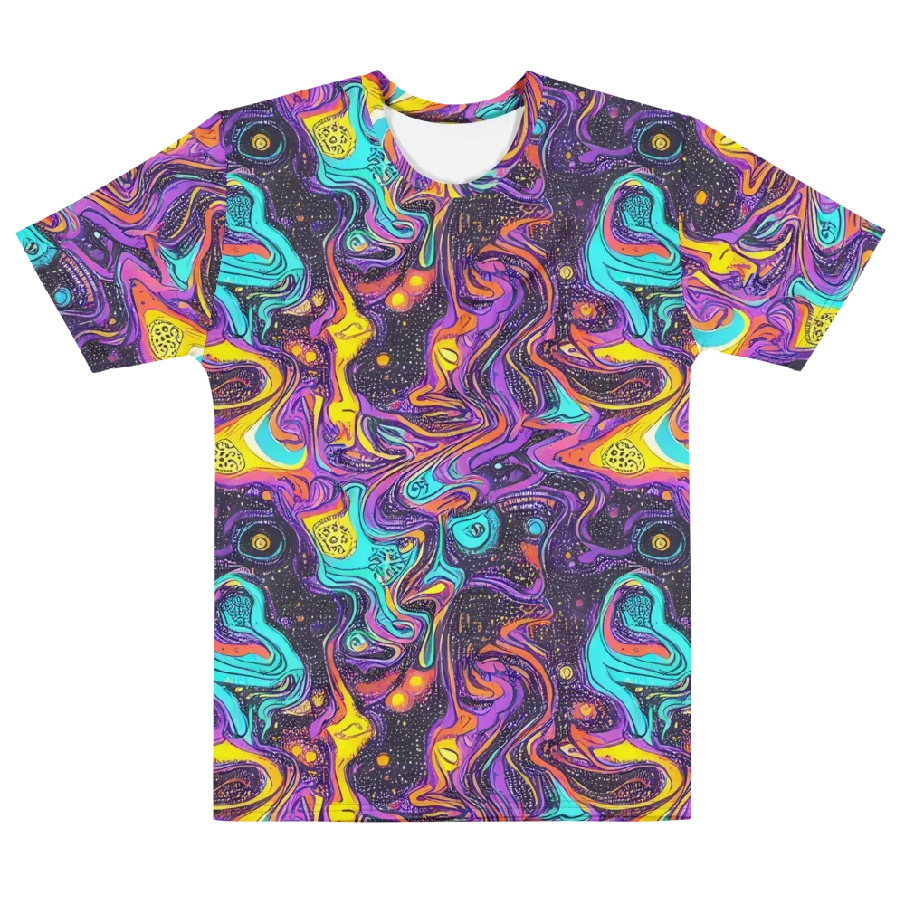 Hutty Nebula on Men's Cotton Crew Neck T-Shirt — Front