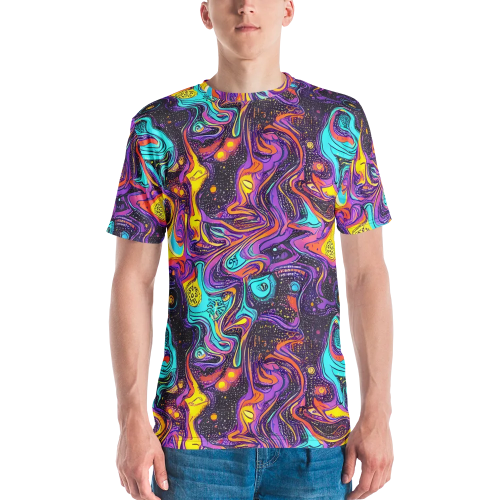 Hutty Nebula on Men's Crew Neck T-Shirt — Front