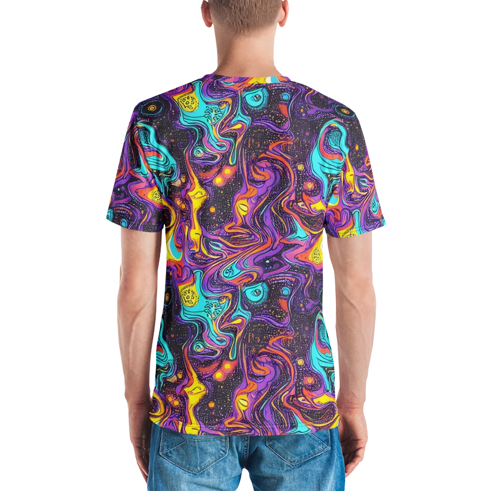 Hutty Nebula on Men's Crew Neck T-Shirt — Back
