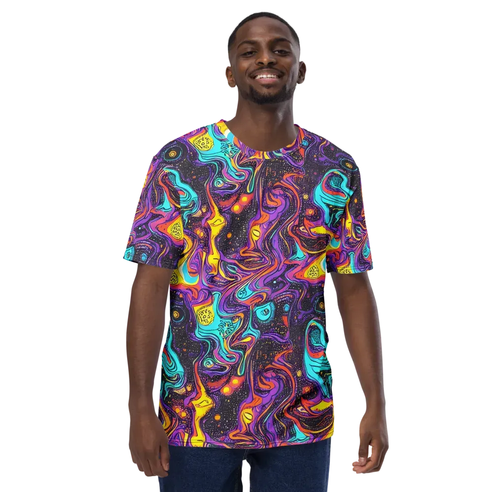 Hutty Nebula on Men's Crew Neck T-Shirt — Front