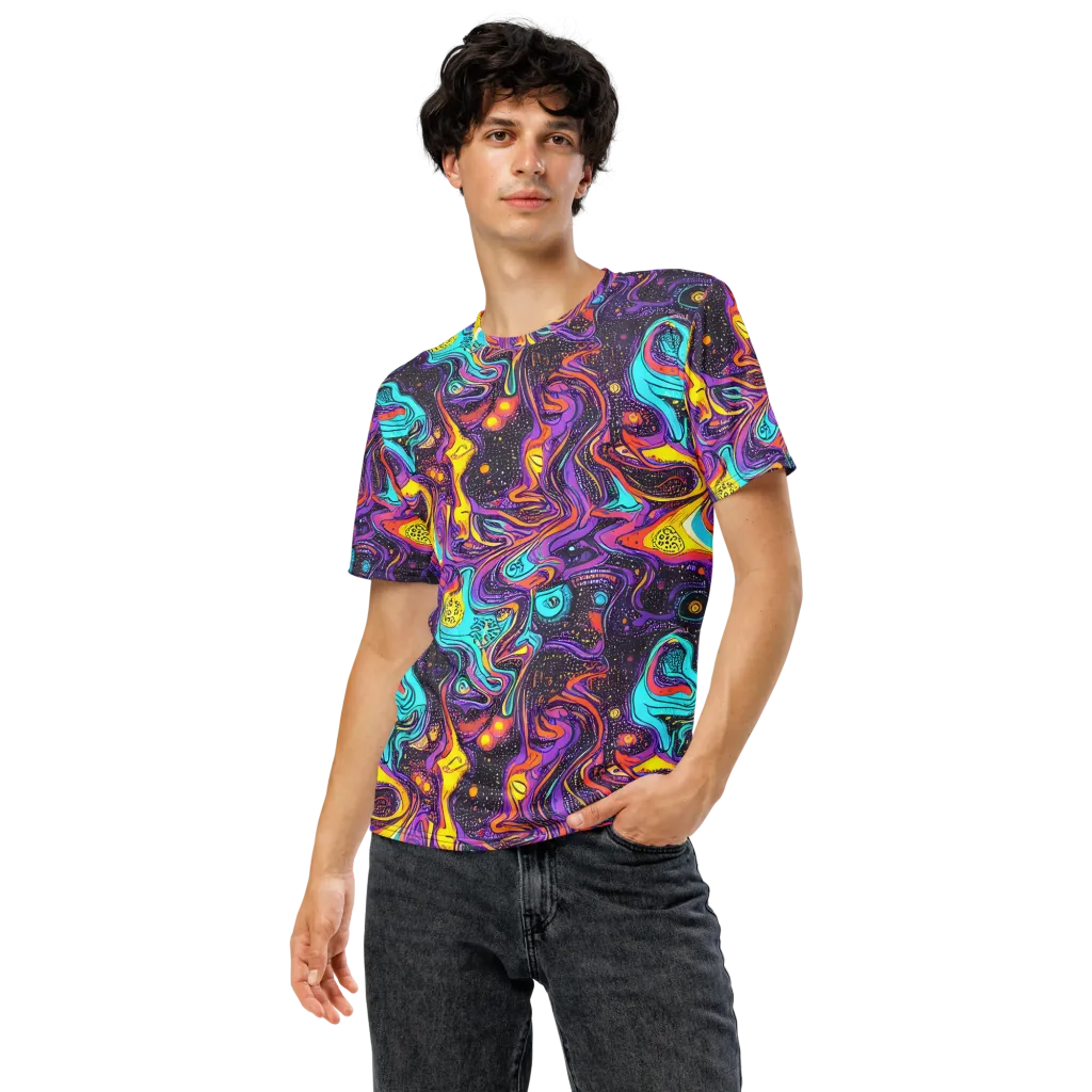 Hutty Nebula on Men's Crew Neck T-Shirt — Front