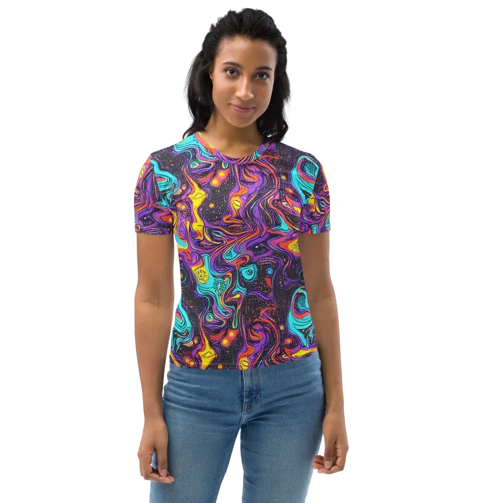 Hutty Nebula on Women's Crew Neck T-Shirt — Front