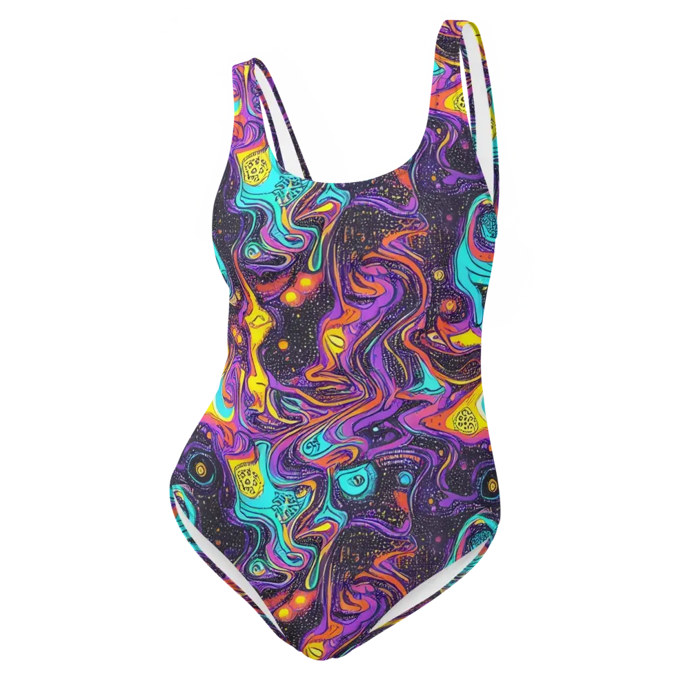 Hutty Nebula on One-Piece Swimsuit — Front