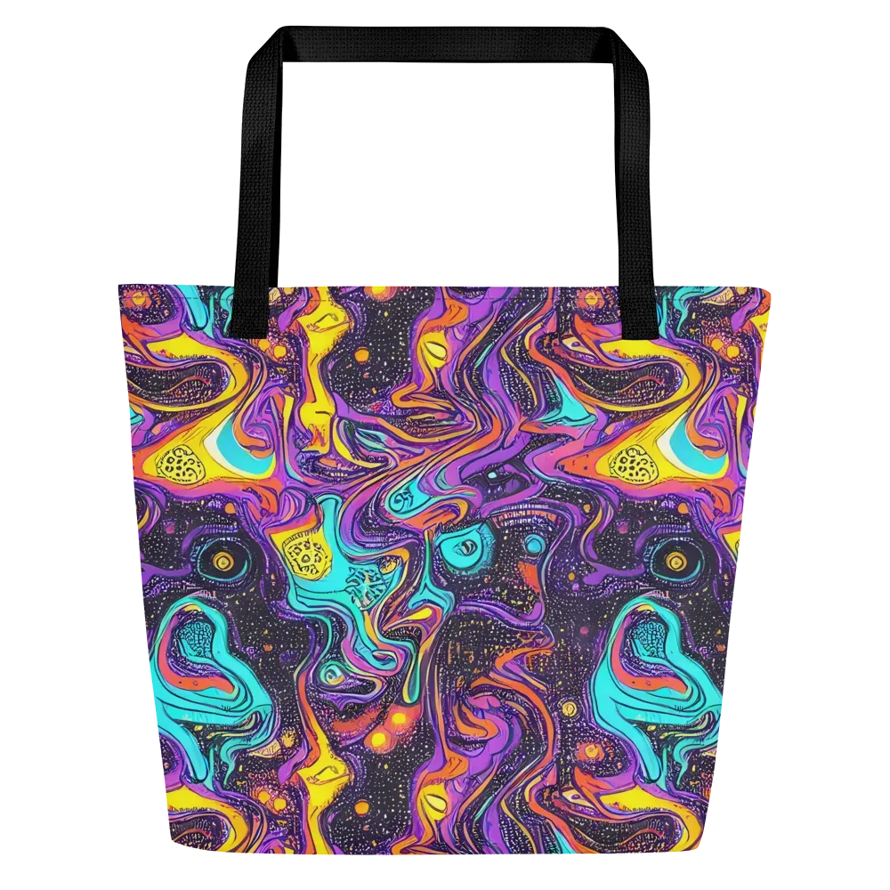 Hutty Nebula on Large Tote Bag W/ Pocket — Front