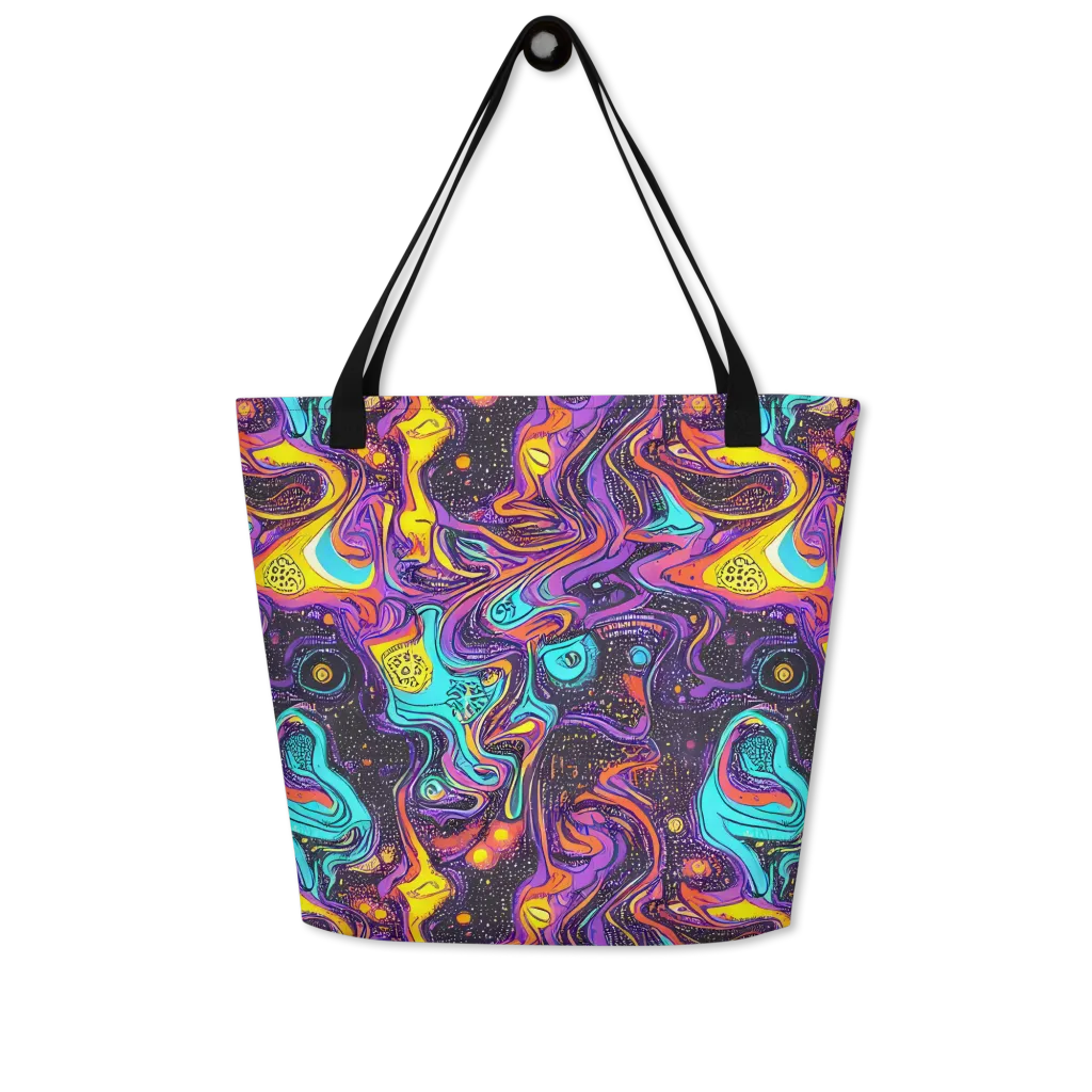 Hutty Nebula on Large Tote Bag W/ Pocket — Front