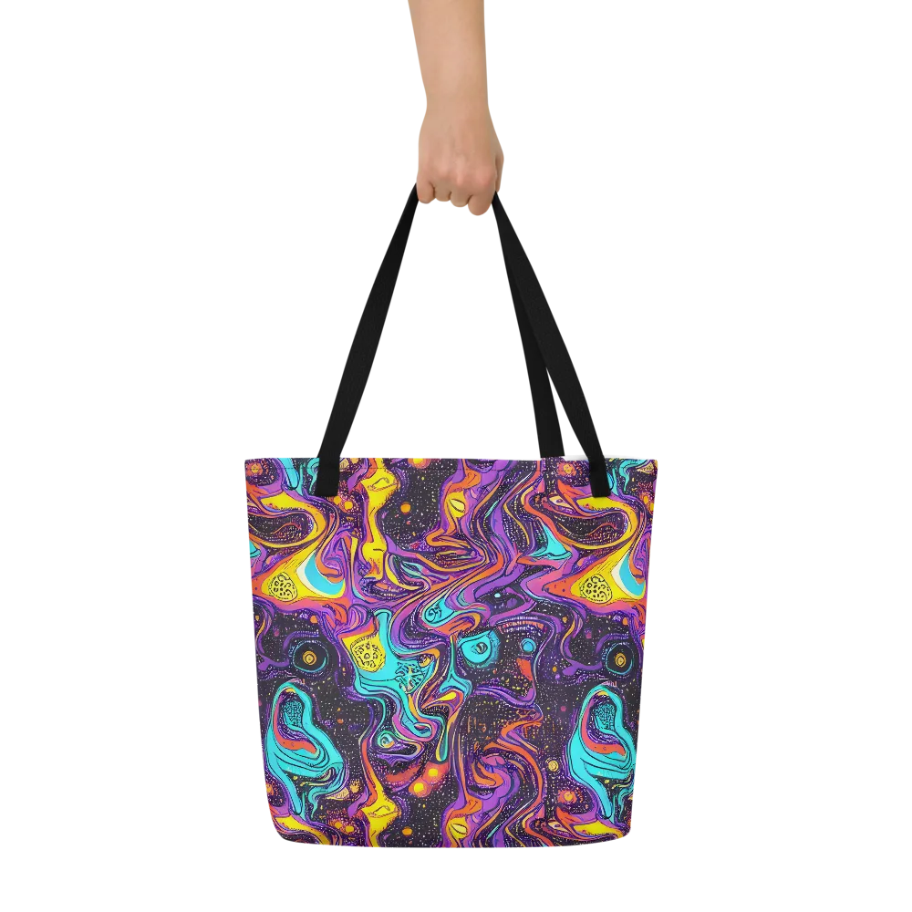 Hutty Nebula on Large Tote Bag W/ Pocket — Front
