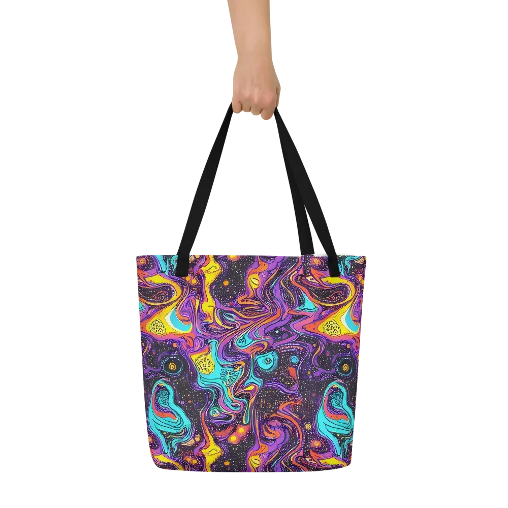 Hutty Nebula on Large Tote Bag W/ Pocket — Front