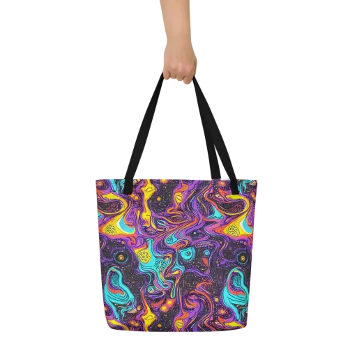 Hutty Nebula on a Large Tote Bag W/ Pocket