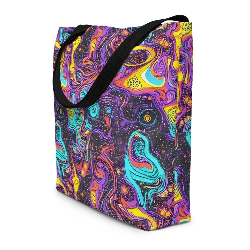 Hutty Nebula on Large Tote Bag W/ Pocket — Front