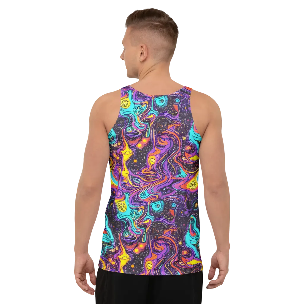 Hutty Nebula on Men's Tank Top — Back