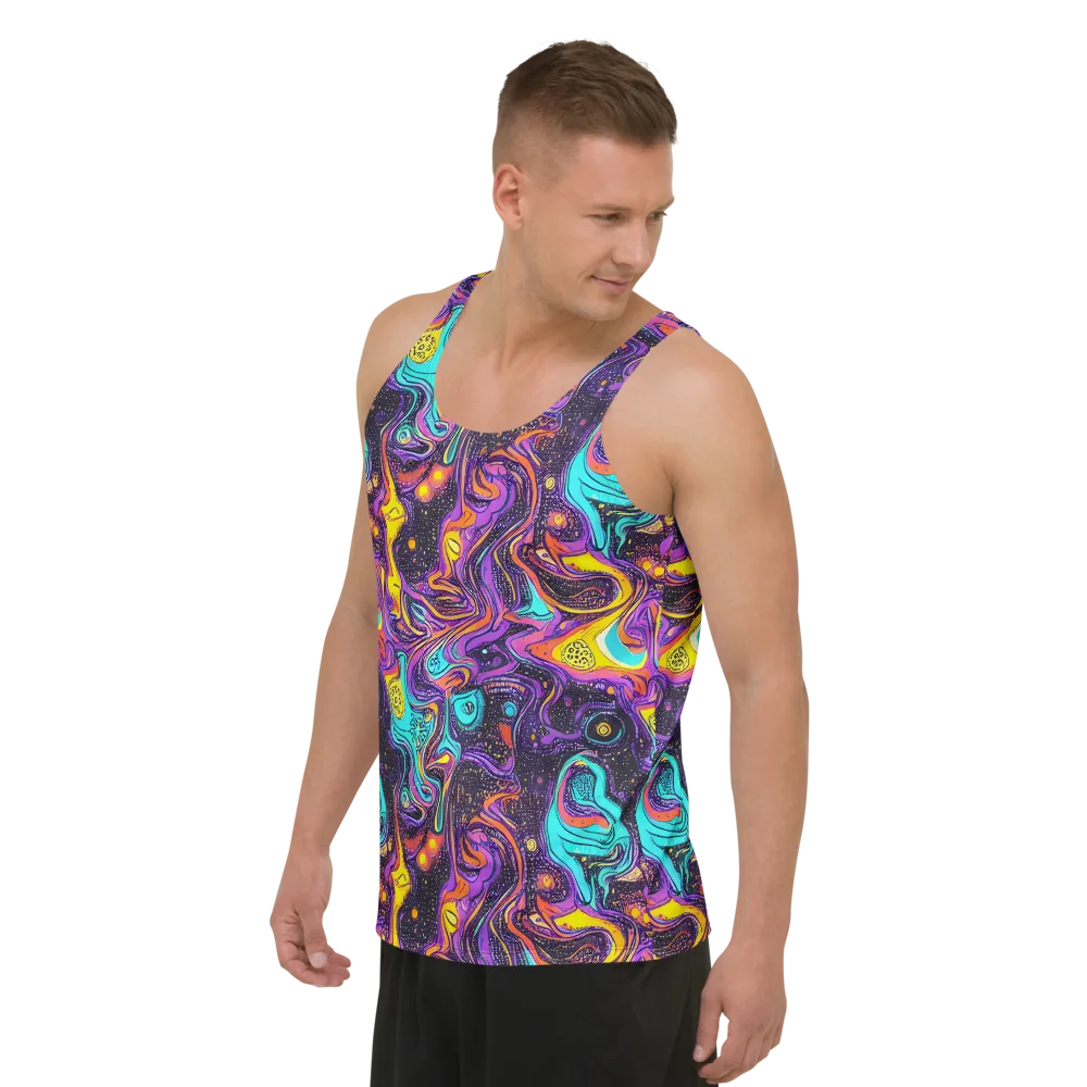 Hutty Nebula on Men's Tank Top — Left Front