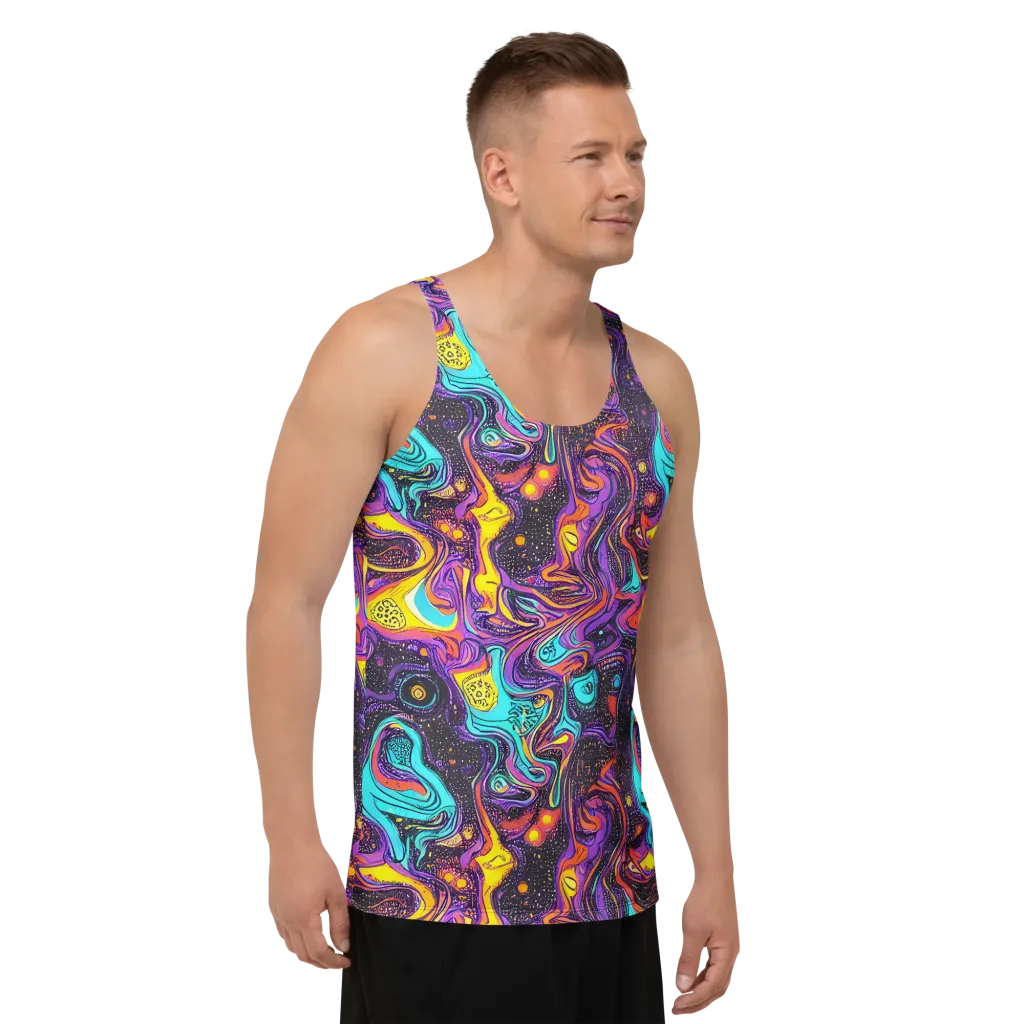Hutty Nebula on Men's Tank Top — Right Front