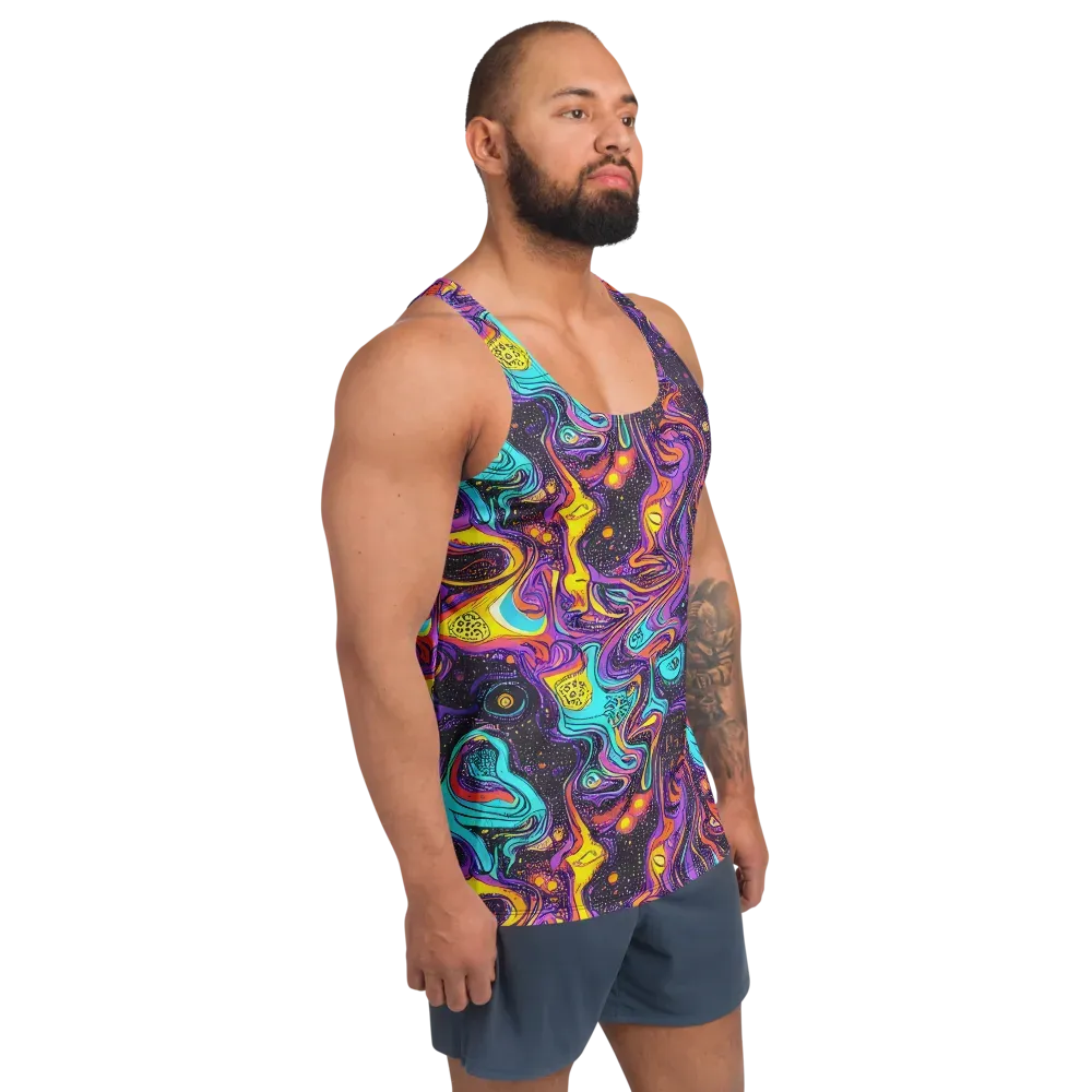 Hutty Nebula on Men's Tank Top — Right Front