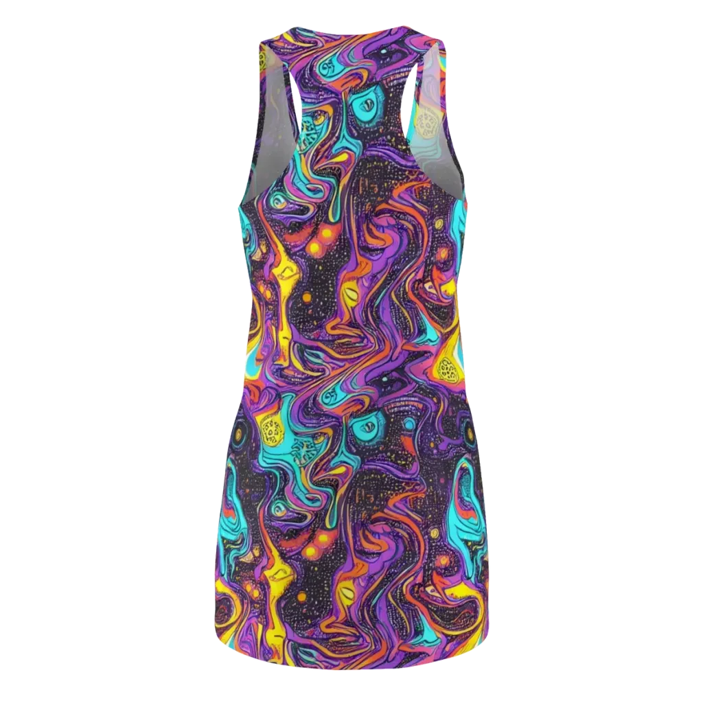 Hutty Nebula on Racerback Dress — Back
