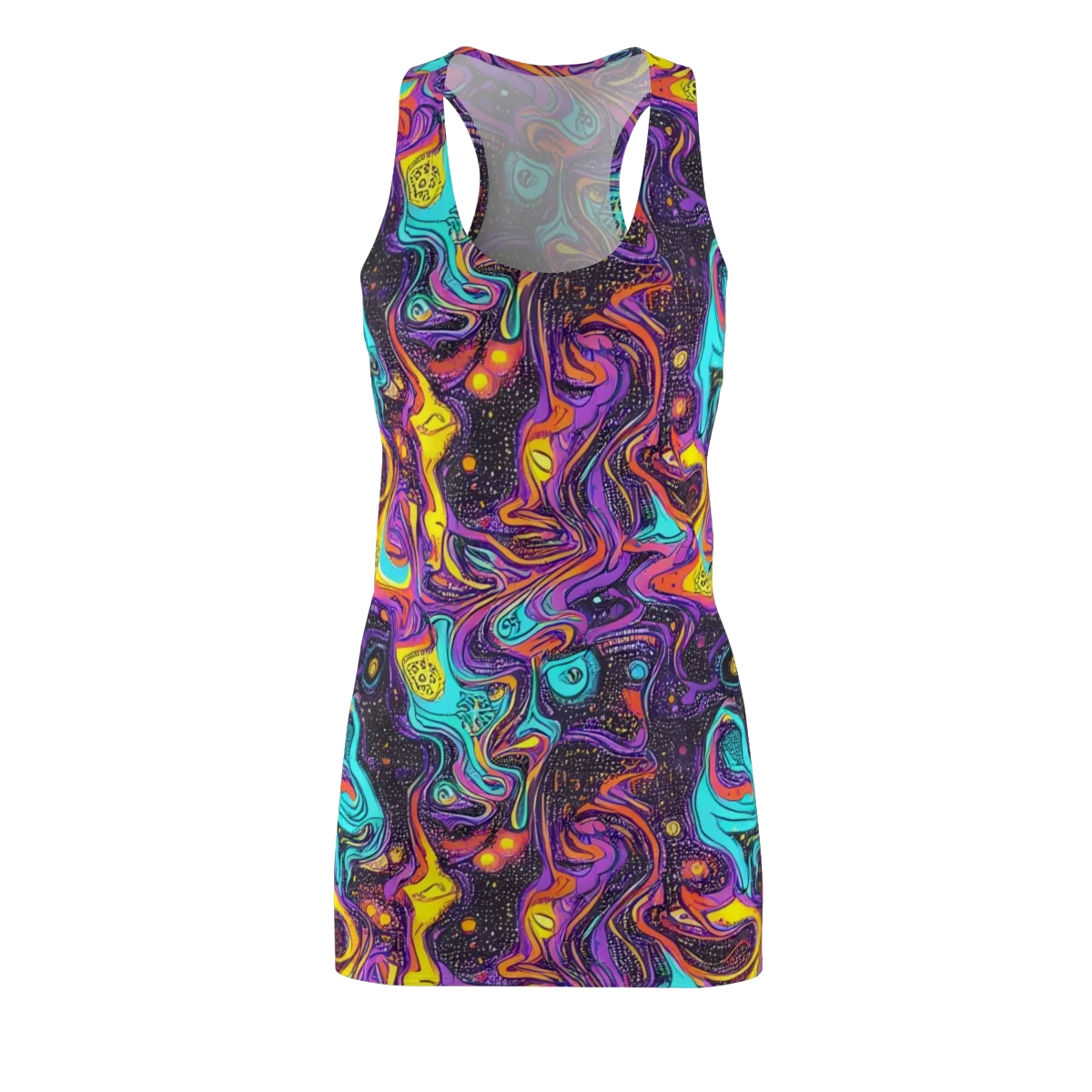 Hutty Nebula on Racerback Dress — Front
