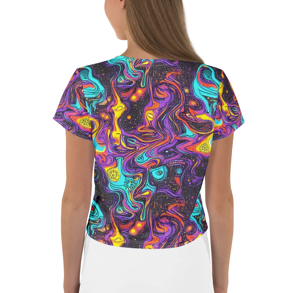 Hutty Nebula on Crop Tee — Back