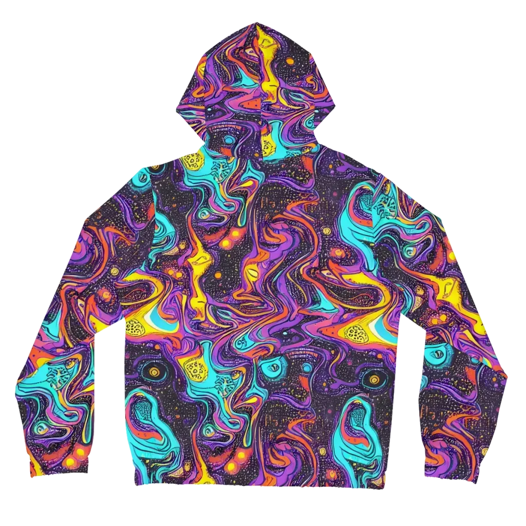 Hutty Nebula on Women's Full-Zip Hoodie — Back