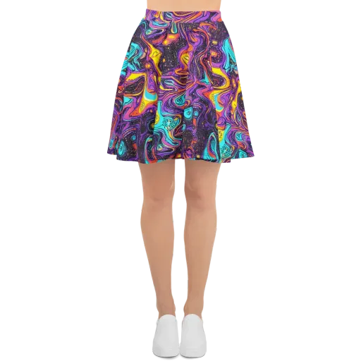 Hutty Nebula on a Skater Skirt