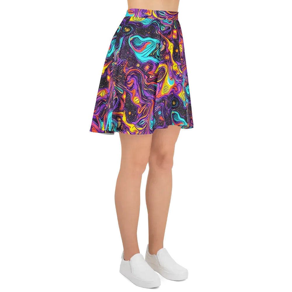 Hutty Nebula on Skater Skirt — Right
