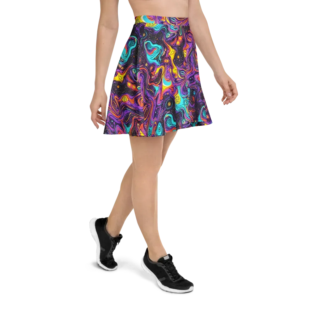 Hutty Nebula on Skater Skirt — Right