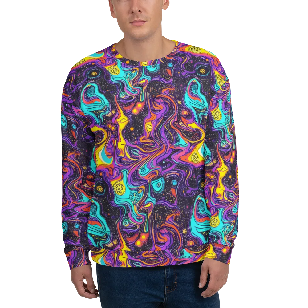 Hutty Nebula on Sweatshirt — Front