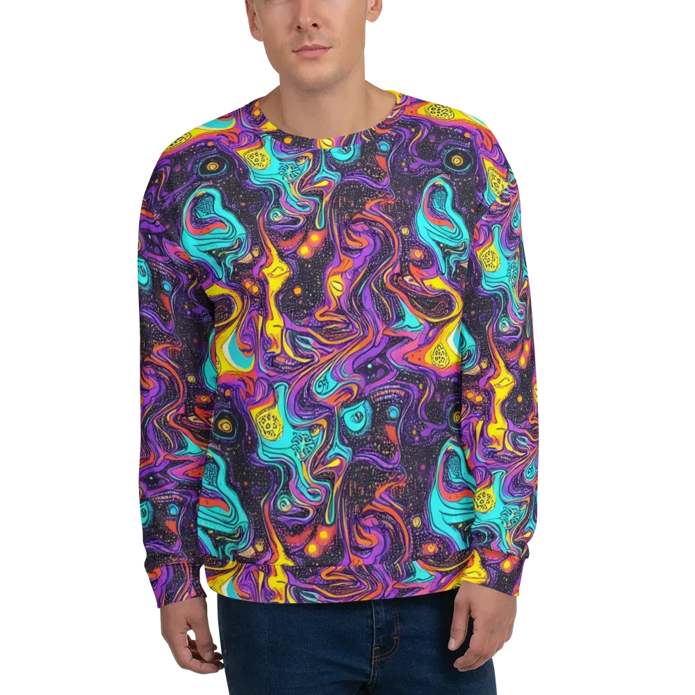 Hutty Nebula on Sweatshirt — Front