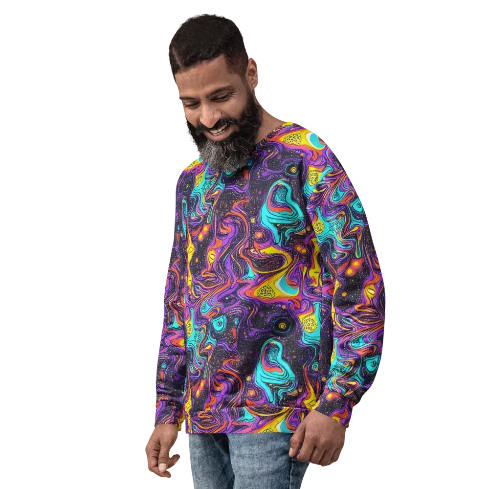 Hutty Nebula on Sweatshirt — Left Front
