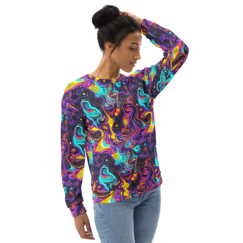 Hutty Nebula on Sweatshirt — Right Front