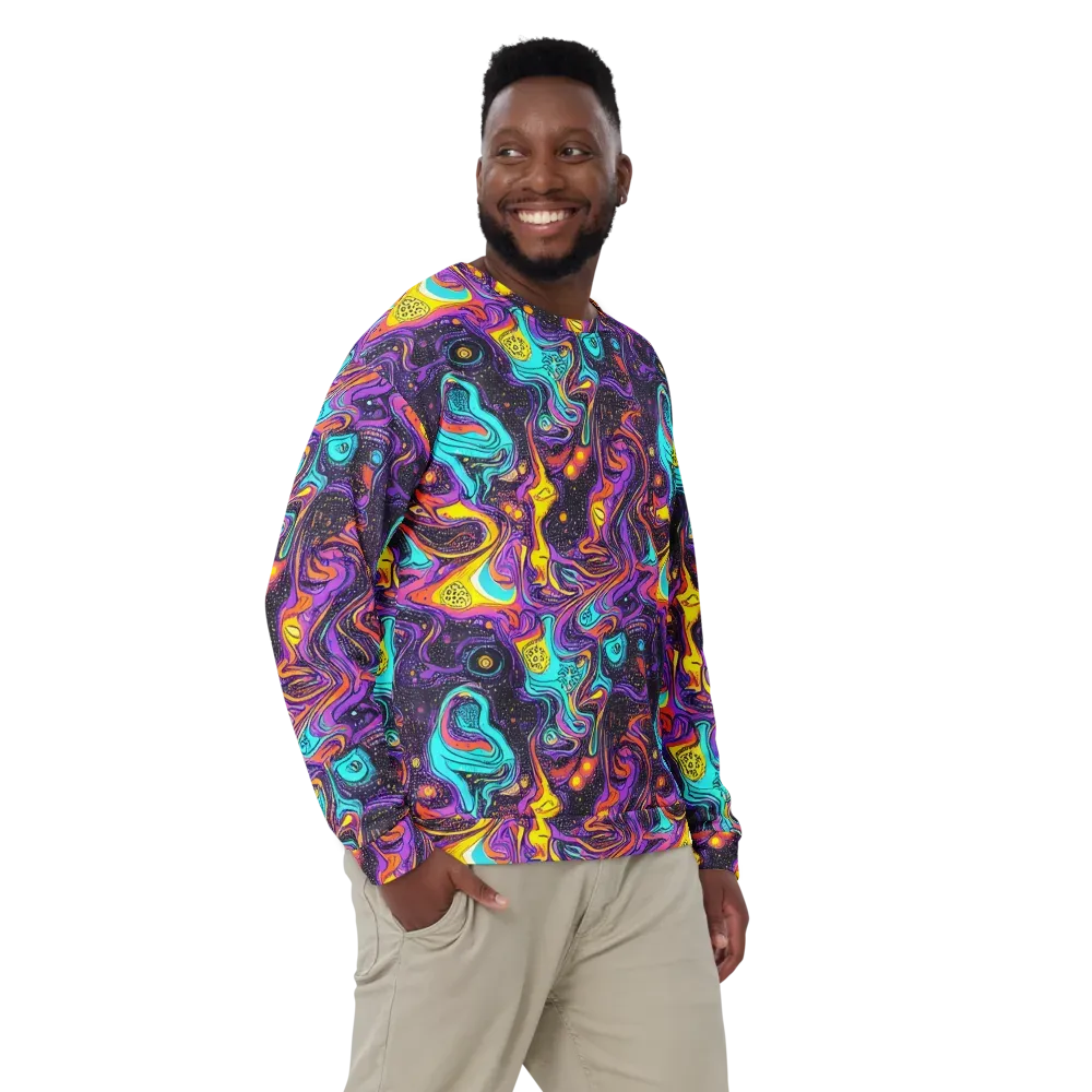 Hutty Nebula on Sweatshirt — Front