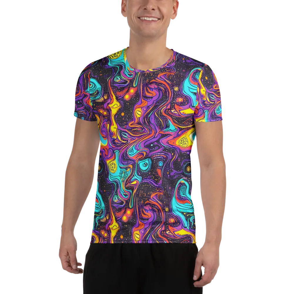 Hutty Nebula on Men's Athletic T-Shirt — Front