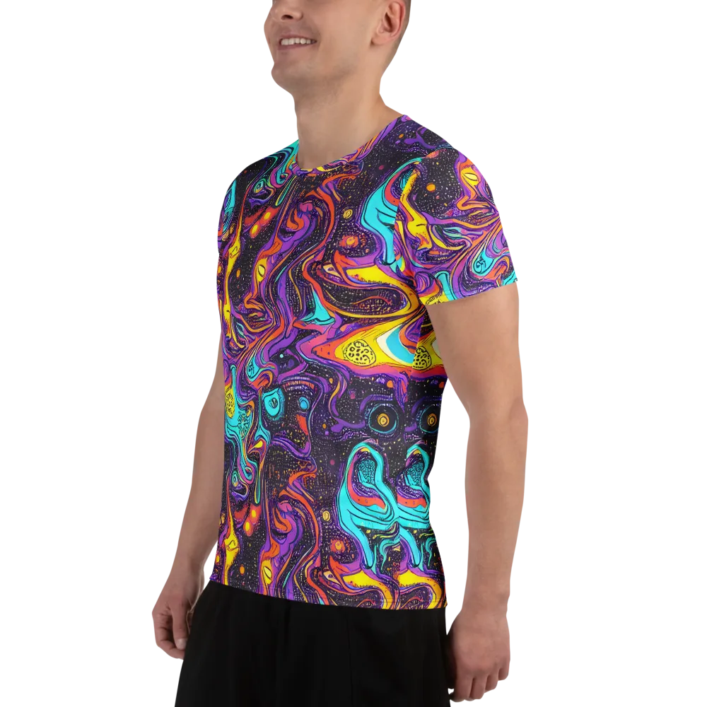 Hutty Nebula on Men's Athletic T-Shirt — Left