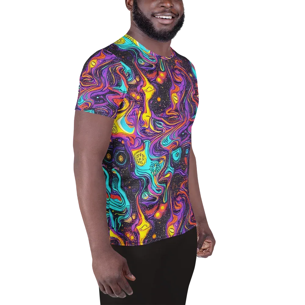 Hutty Nebula on Men's Athletic T-Shirt — Right