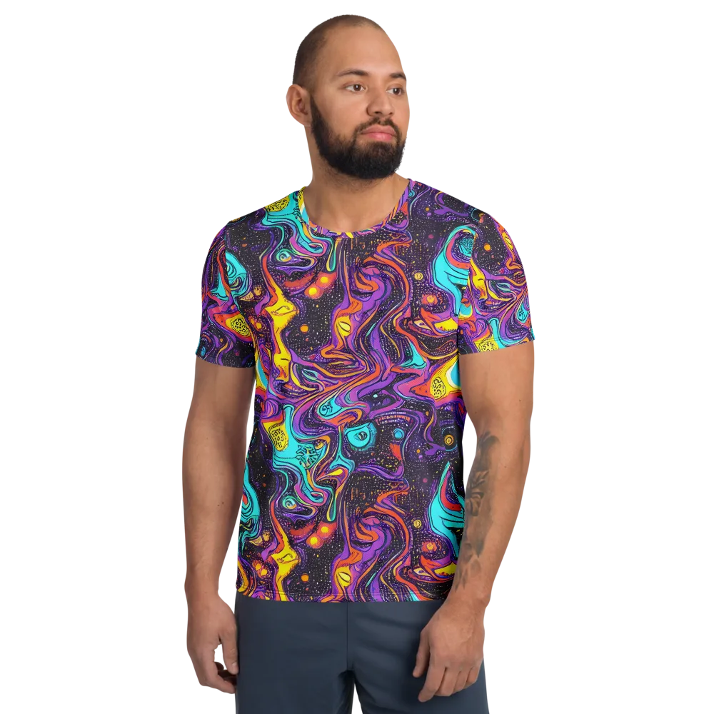 Hutty Nebula on Men's Athletic T-Shirt — Front