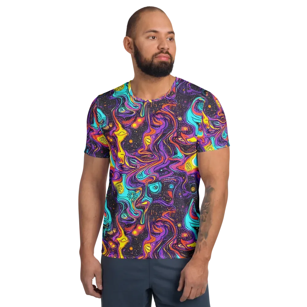 Hutty Nebula on Men's Athletic T-Shirt — Front