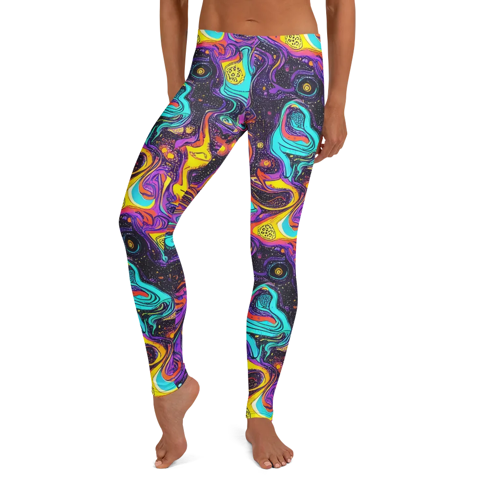 Hutty Nebula on Leggings — Front