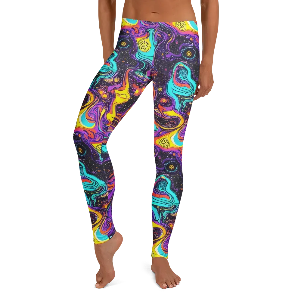 Hutty Nebula on Leggings — Front