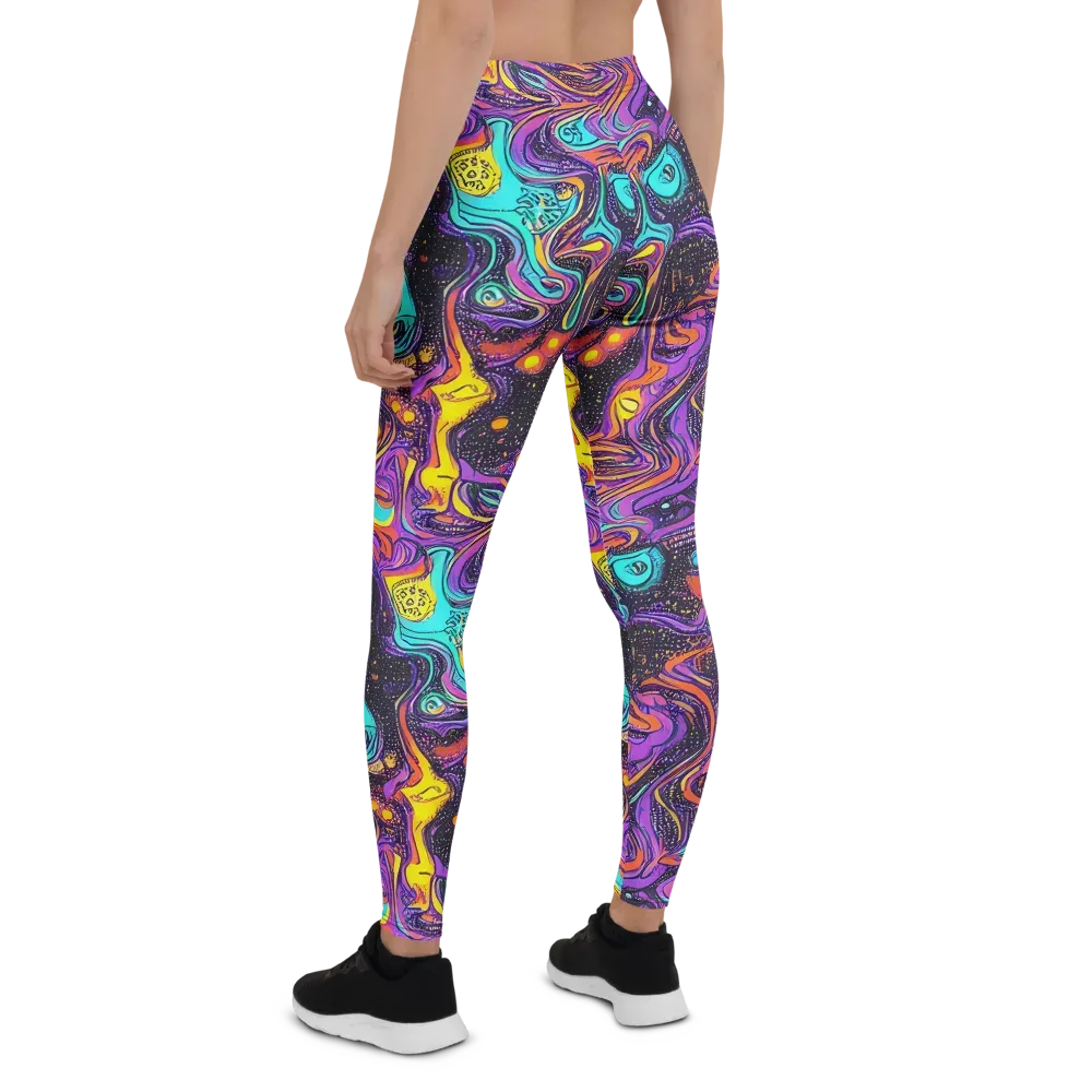 Hutty Nebula on Leggings — Back