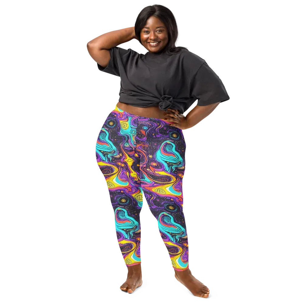 Hutty Nebula on Leggings — Front