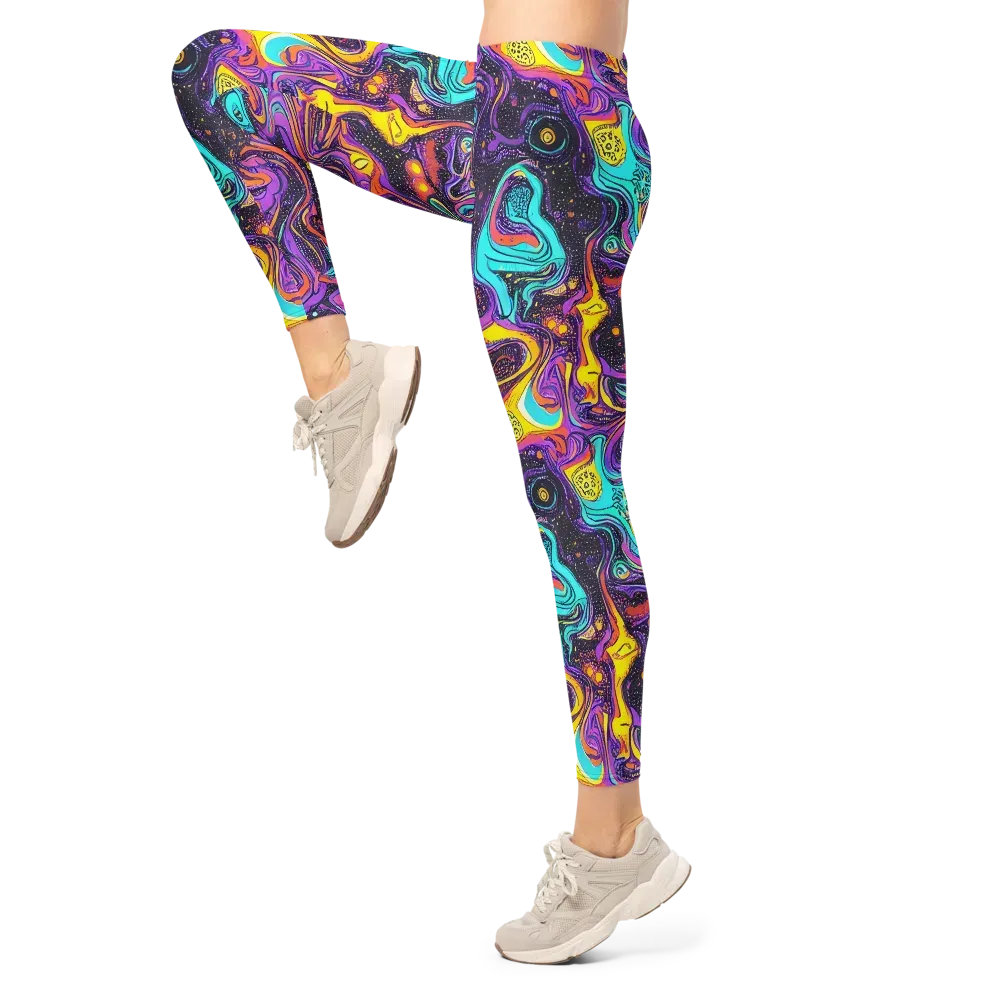 Hutty Nebula on Leggings — Left