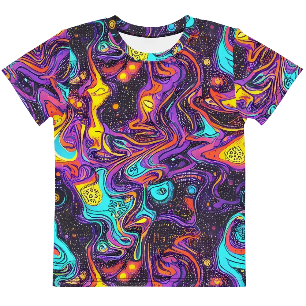 Hutty Nebula on Kids Crew Neck T-Shirt — Front