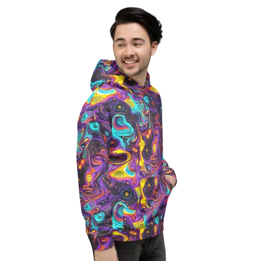 Hutty Nebula on a Hoodie