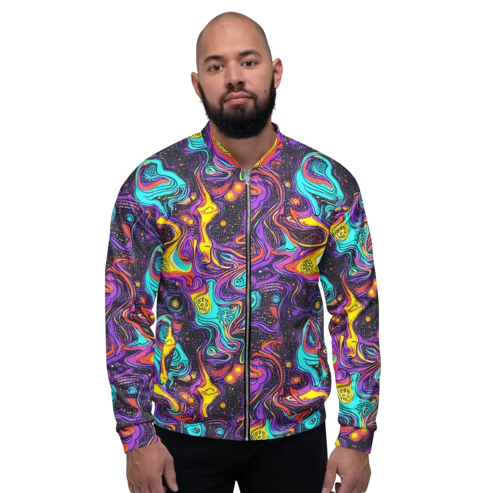 Hutty Nebula on Bomber Jacket — Front