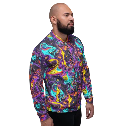 Hutty Nebula on a Bomber Jacket