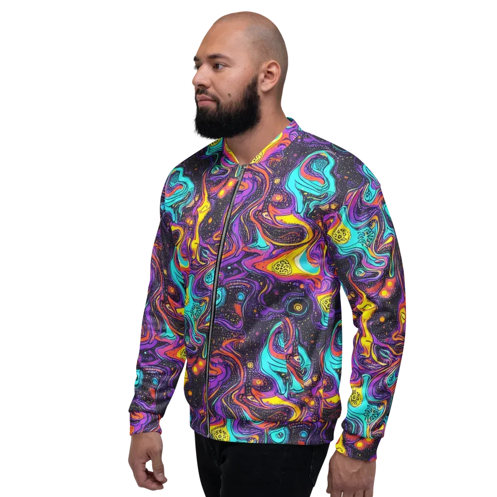 Hutty Nebula on Bomber Jacket — Left
