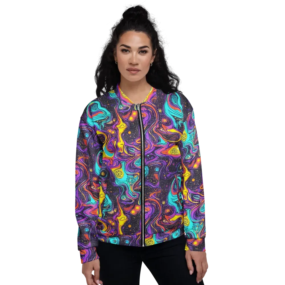 Hutty Nebula on Bomber Jacket — Front