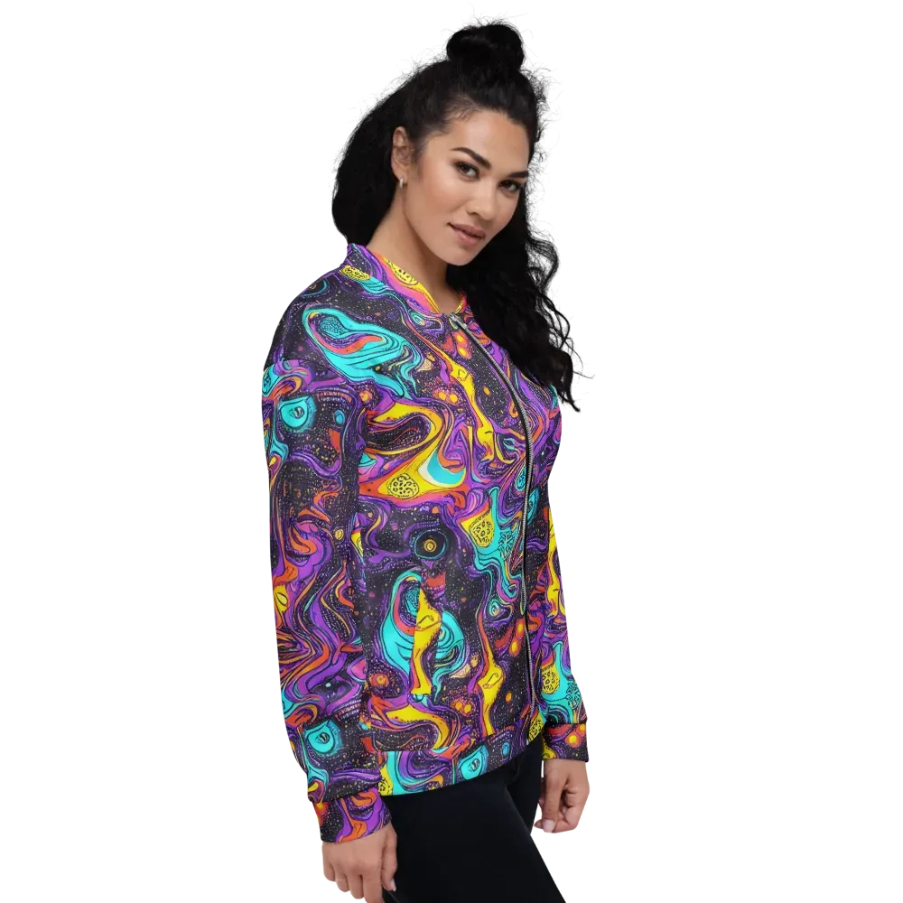 Hutty Nebula on Bomber Jacket — Right