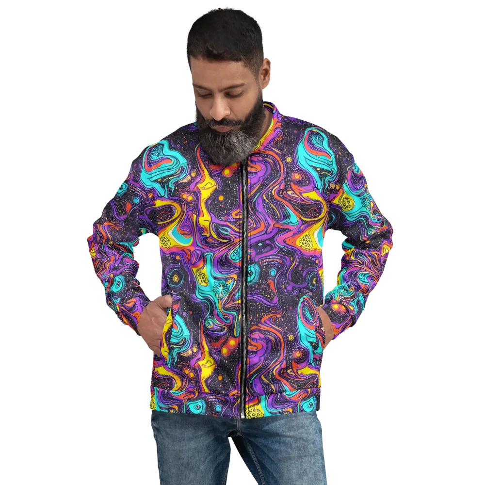 Hutty Nebula on Bomber Jacket — Front