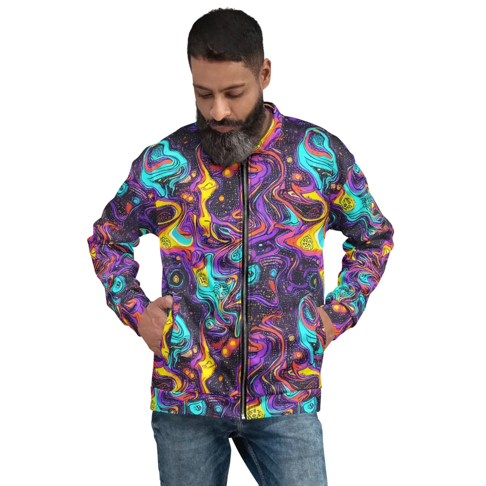 Hutty Nebula on Bomber Jacket — Front