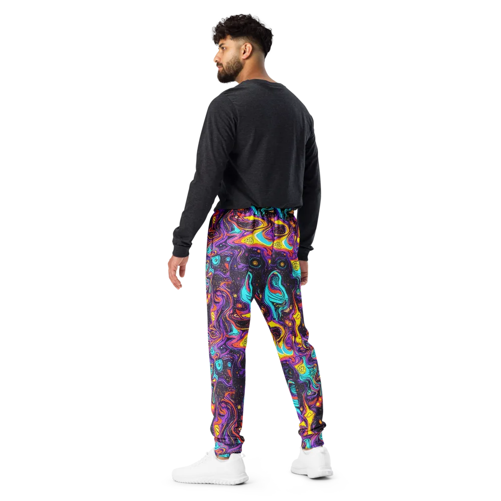 Hutty Nebula on Men's Joggers — Back
